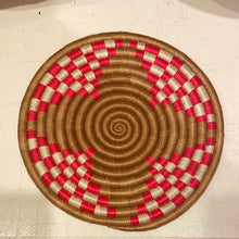 Load image into Gallery viewer, Basket - Flat woven trivet or wall hanging (Multiple colors)
