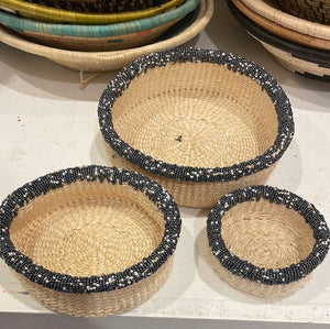 Basket - Beaded edge set