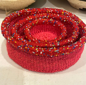 Basket - Beaded edge set