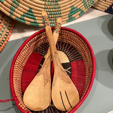 Load image into Gallery viewer, Wood Salad/ Serving Tongs
