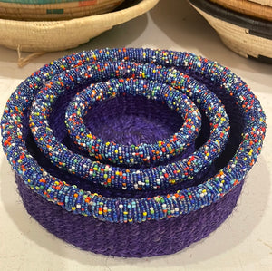 Basket - Beaded edge set
