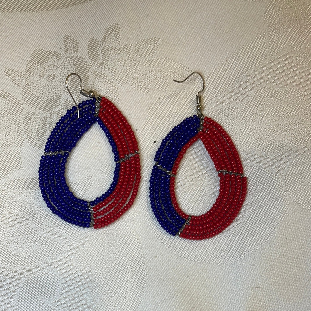 Earring - Masai style (Multiple colors)