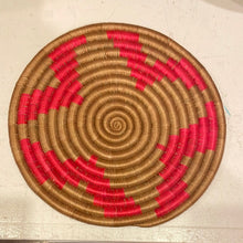 Load image into Gallery viewer, Basket - Flat woven trivet or wall hanging (Multiple colors)
