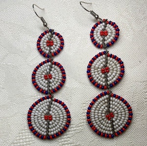 Earring - Small 3 Disc (Multiple colors)