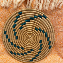 Load image into Gallery viewer, Basket - Flat woven trivet or wall hanging (Multiple colors)
