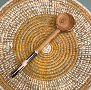 Wood Small serving spoons or sugar spoons