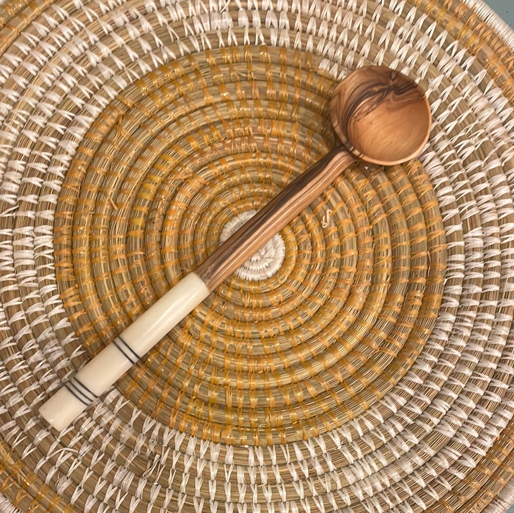 Wood Small serving spoons or sugar spoons