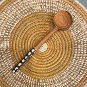 Wood Small serving spoons or sugar spoons